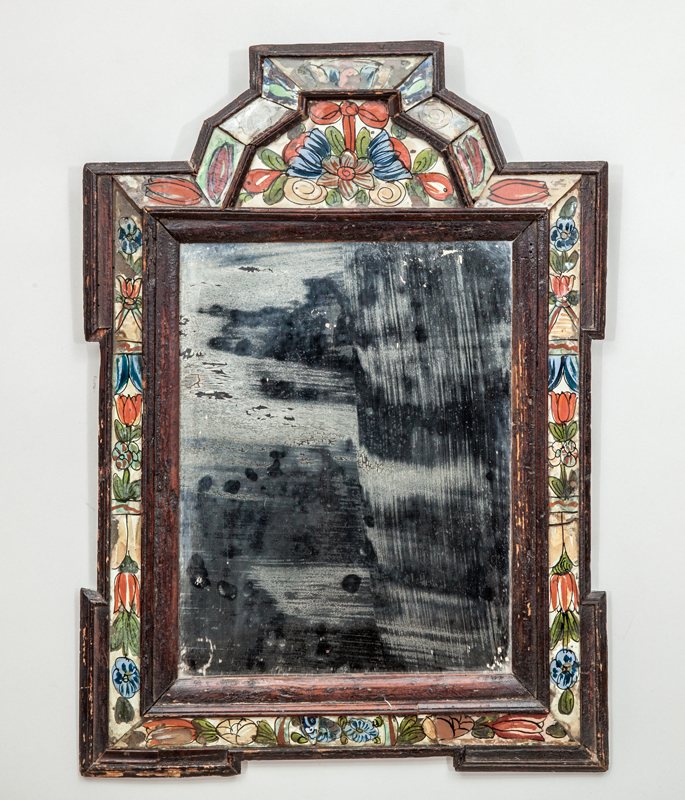 Appraisal: COURTING MIRROR x in Provenance Sotheby's New York Selections from