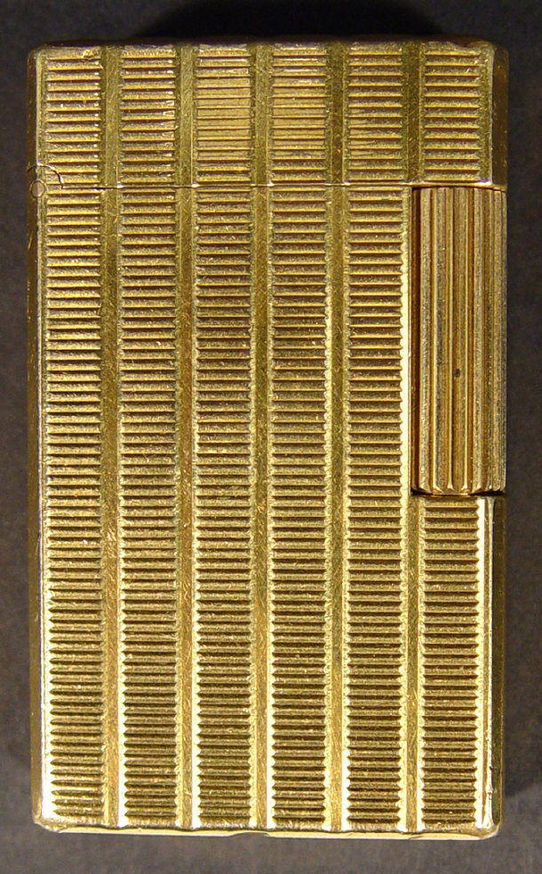 Appraisal: Gold plated Dupont lighter cm in length