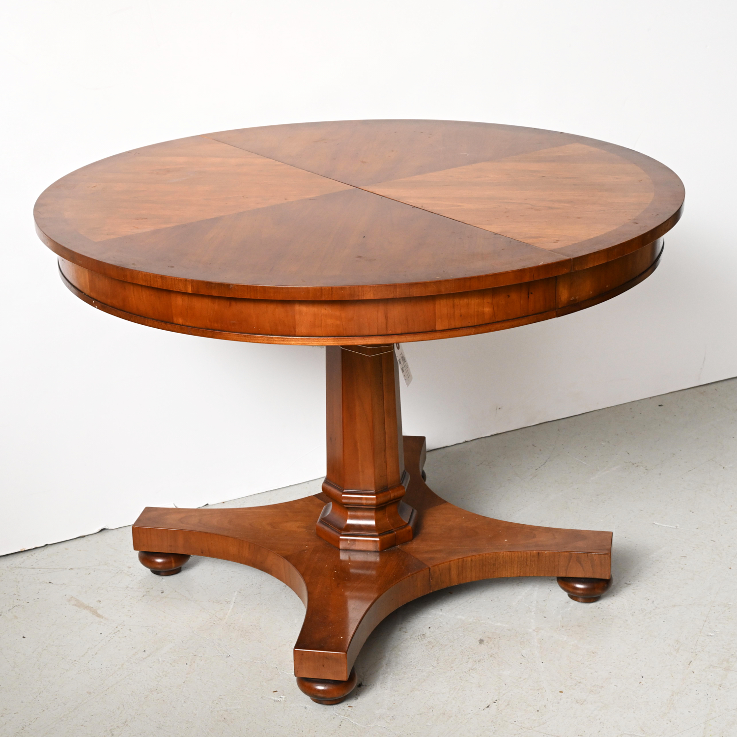 Appraisal: WALTER OF WABASH BIEDERMEIER STYLE DINING TABLE th c round