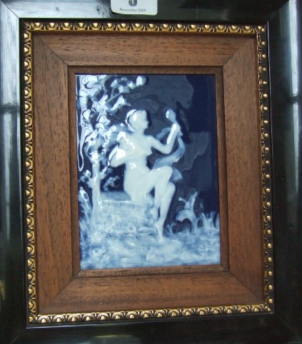 Appraisal: A Limoges pate sur pate framed rectangular plaque late th