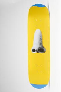 Appraisal: John Baldessari American b for Supreme screen print on skateboard