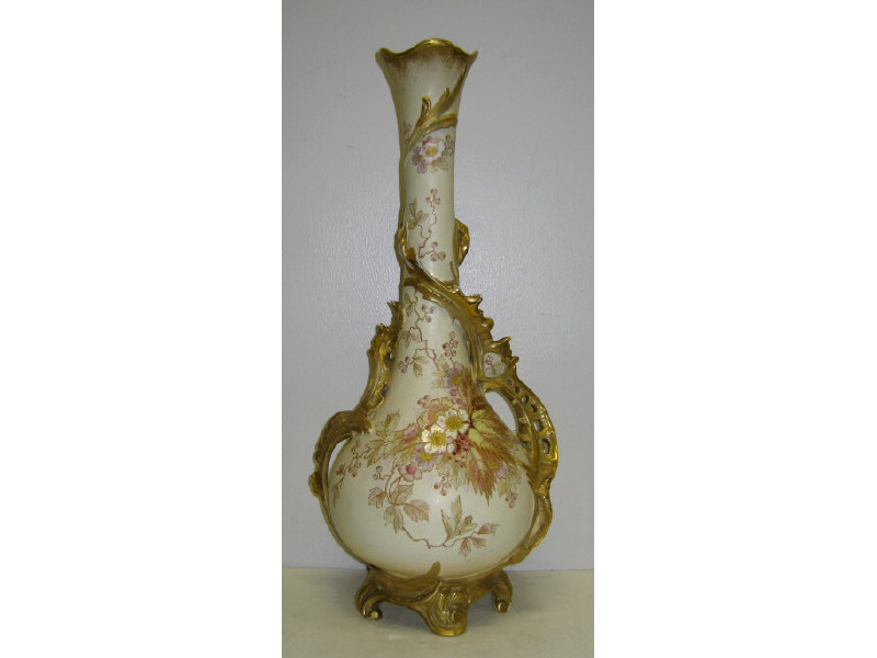 Appraisal: ROYAL BONN POTTERY VASE F M Mehlem Bonn circa -