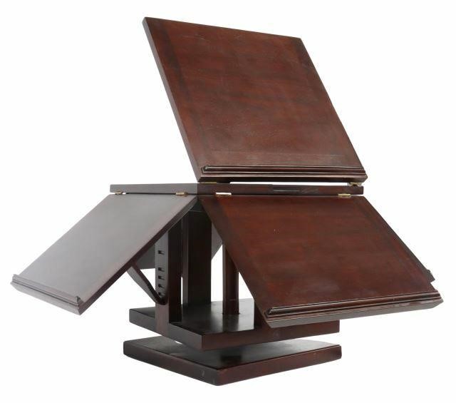 Appraisal: Mahogany revolving bookstand late th c based on a design