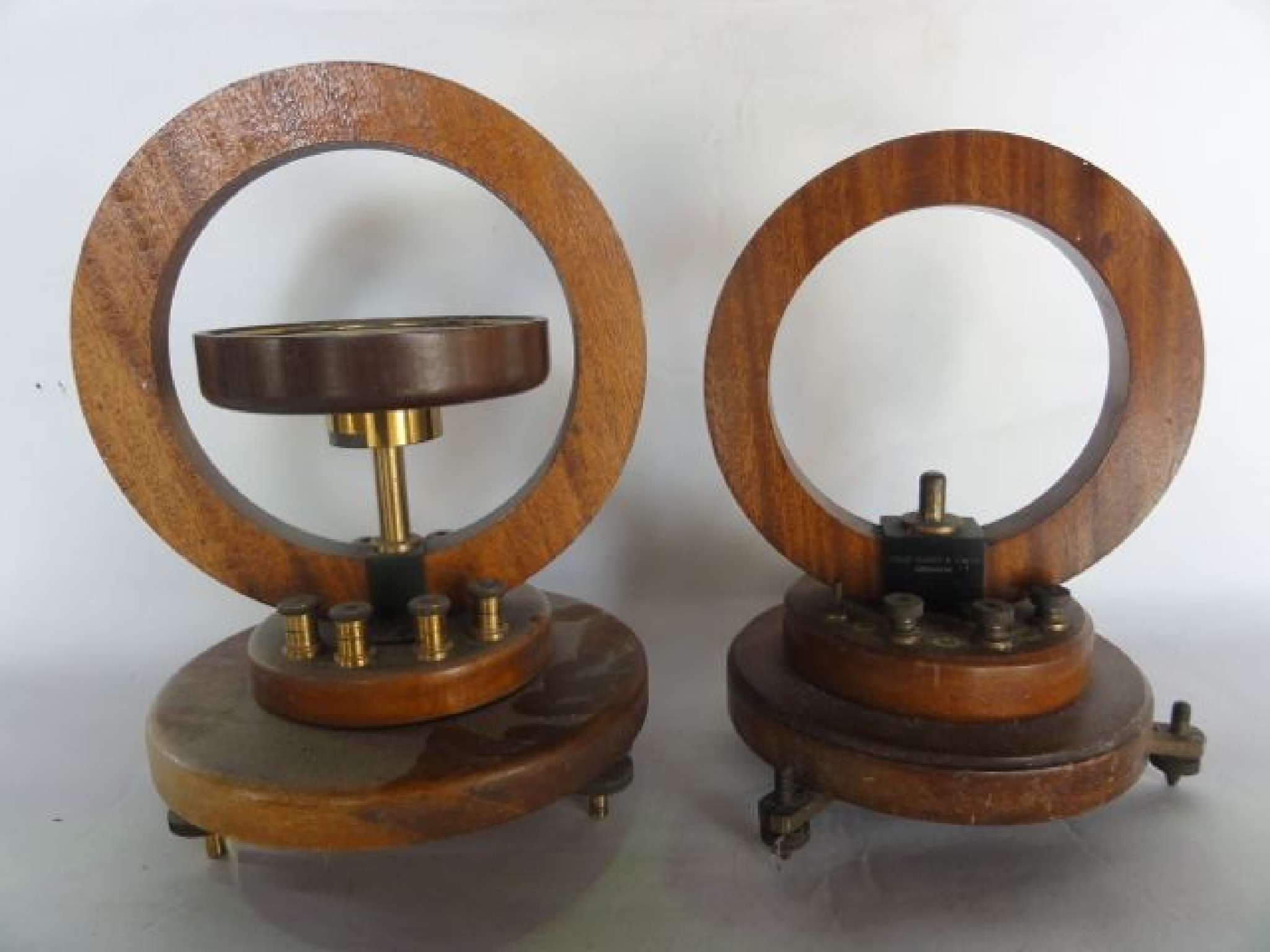 Appraisal: A timber framed scientific instrument stamped Philip Harris Co Ltd