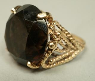 Appraisal: k Gold and Topaz Cocktail Ring Size k Gold and