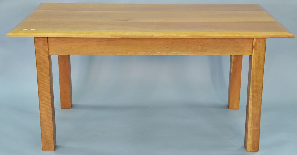 Appraisal: Frank Klausz cherry table marked made for American Workers Magazine