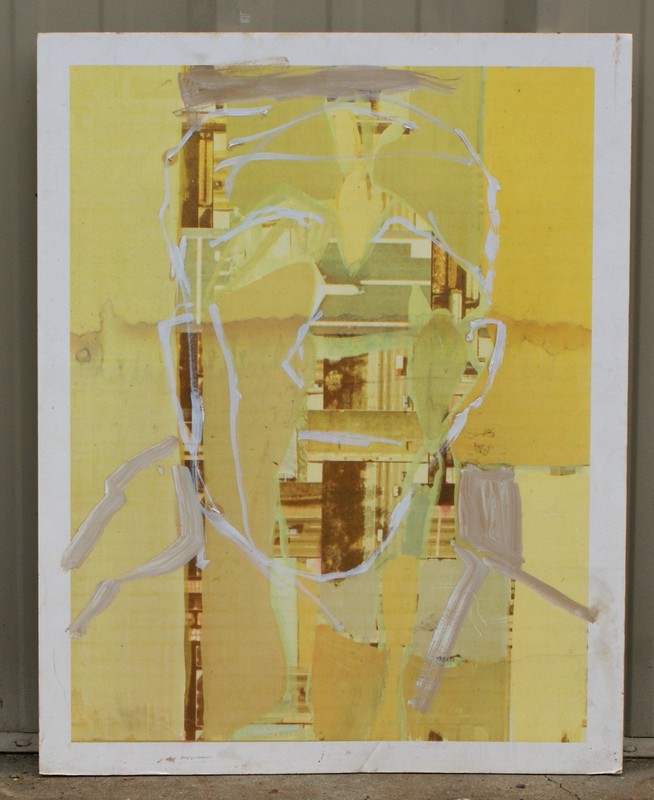 Appraisal: Tom Bostelle American PA - mixed media on foam core