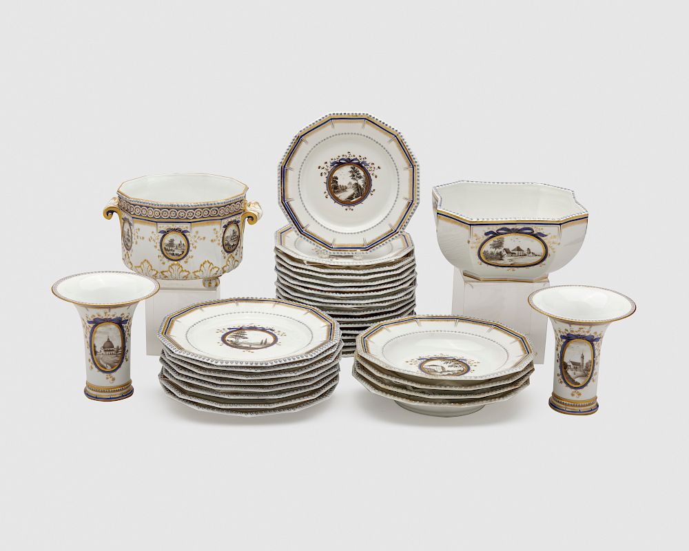 Appraisal: Nymphenburg Bayerisches Konigsservice Partial Dinner Service mid th century Nymphenburg