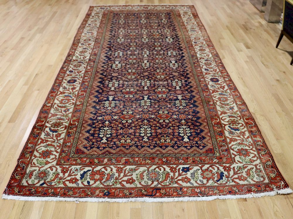 Appraisal: Antique And Finely Hand Woven Carpet Great shape size with