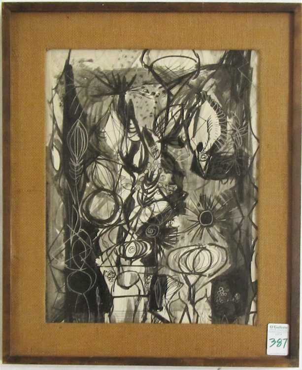 Appraisal: MILTON WILSON INK ON BOARD Oregon - Plant Web Signed