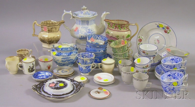 Appraisal: Approximately Seventy Pieces of Mostly Staffordshire and Chinese Export Ceramic