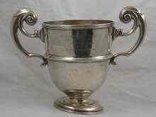 Appraisal: A two handled silver trophy cup inscription ''Engadine Golf Club