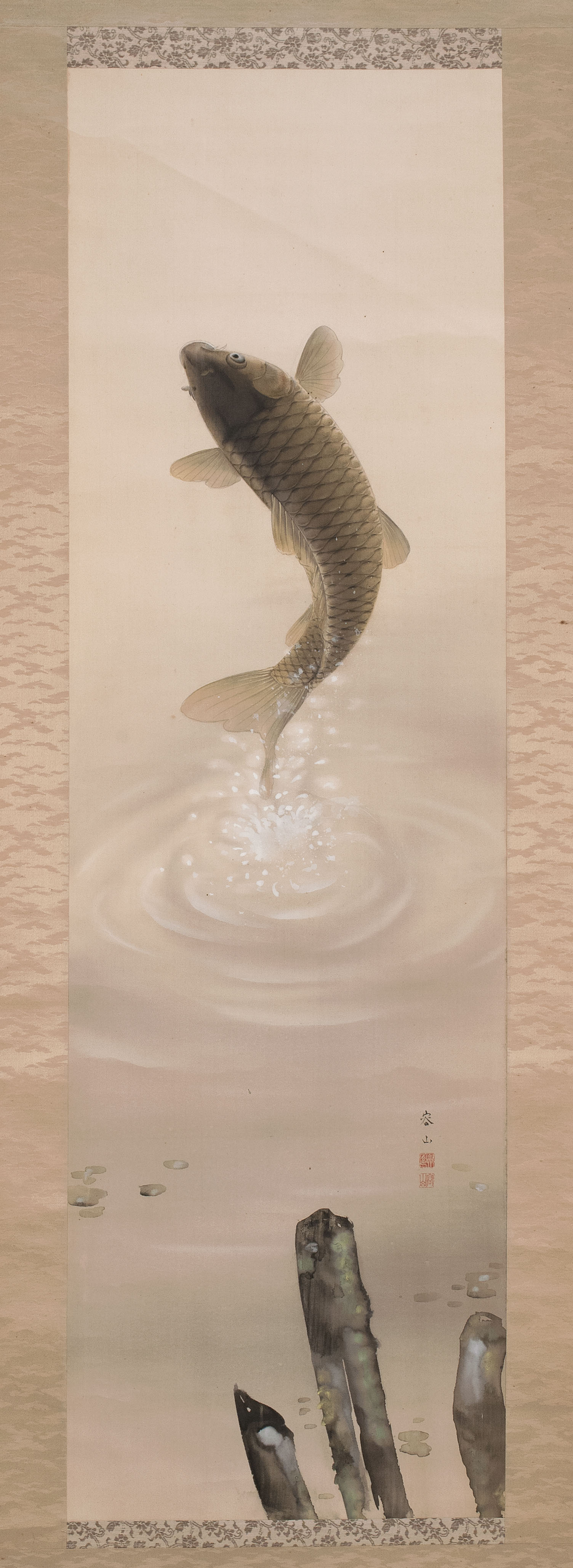 Appraisal: SCROLL PAINTING ON SILK Meiji PeriodBy Yagioka Shunzan - Depicting