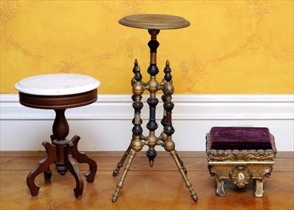 Appraisal: RENAISSANCE-STYLE CARVED GILTWOOD STOOL The rectangular velvet-upholstered seat over conforming