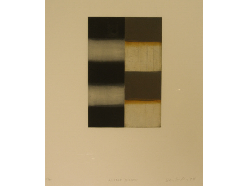 Appraisal: SEAN SCULLY IRISH AMERICAN B MIRROR YELLOW Aquatint surgarlift and