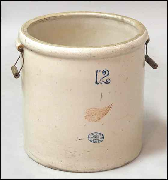 Appraisal: RED WING STONEWARE CROCK Height '' Diameter '' Condition No