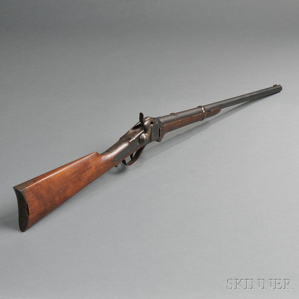 Appraisal: Model Conversion Sharps Carbine c - serial number walnut stock