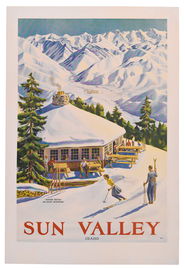 Appraisal: DWIGHT CLARK SHEPLER - SUN VALLEY ROUND HOUSE ON BALDY