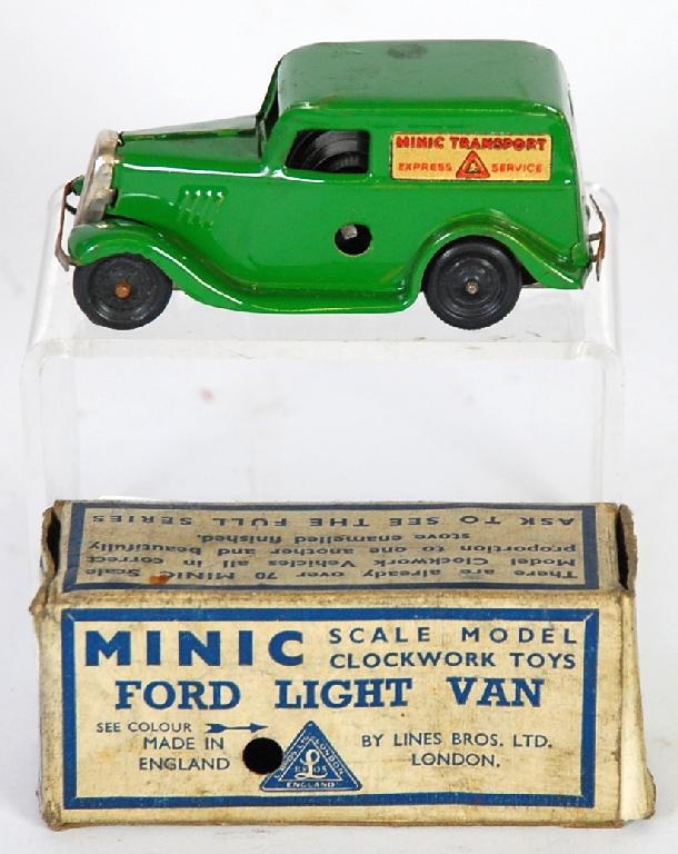 Appraisal: TRIANG MINIC TOYS CIRCA 's BOXED FORD LIGHT VAN green