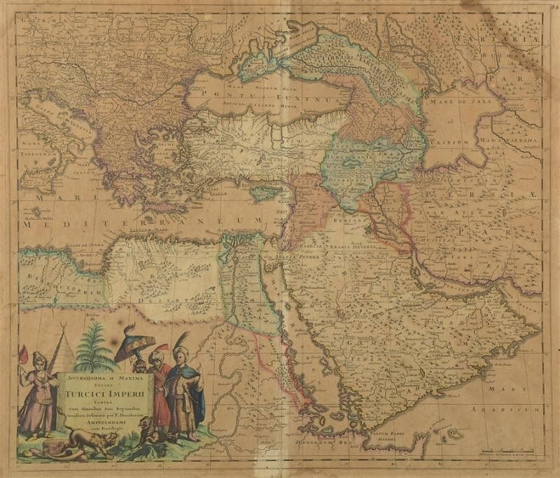 Appraisal: Turkish Empire Map Justus Danckerts Justin Danckerts Accuratissima et Maxima