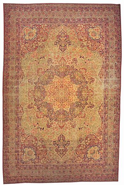 Appraisal: A Lavar Kerman carpet South Central Persia size approximately ft