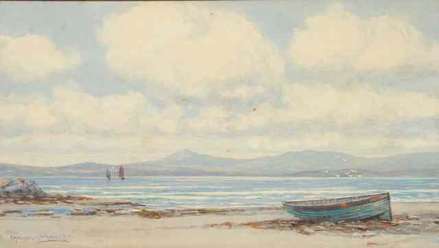 Appraisal: PETER MACGREGOR WILSON R S W - A Scottish shoreline