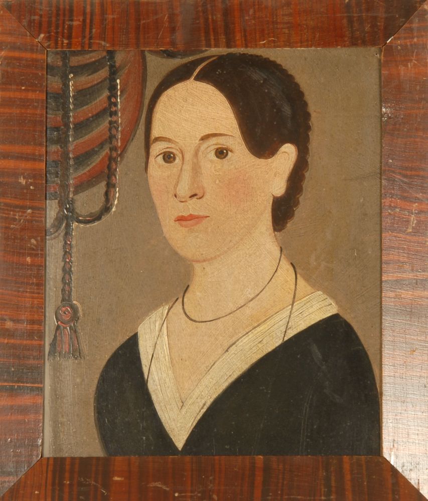 Appraisal: PRIOR-HAMBLIN SCHOOL th CenturyPortrait of a woman in a black