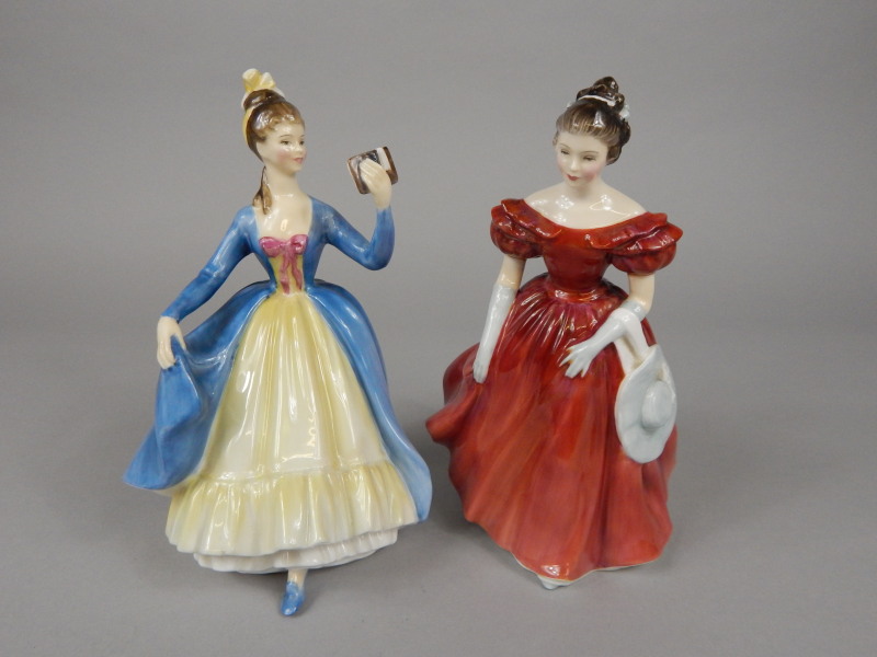 Appraisal: Two Royal Doulton porcelain ladies Winsome and Leading Lady