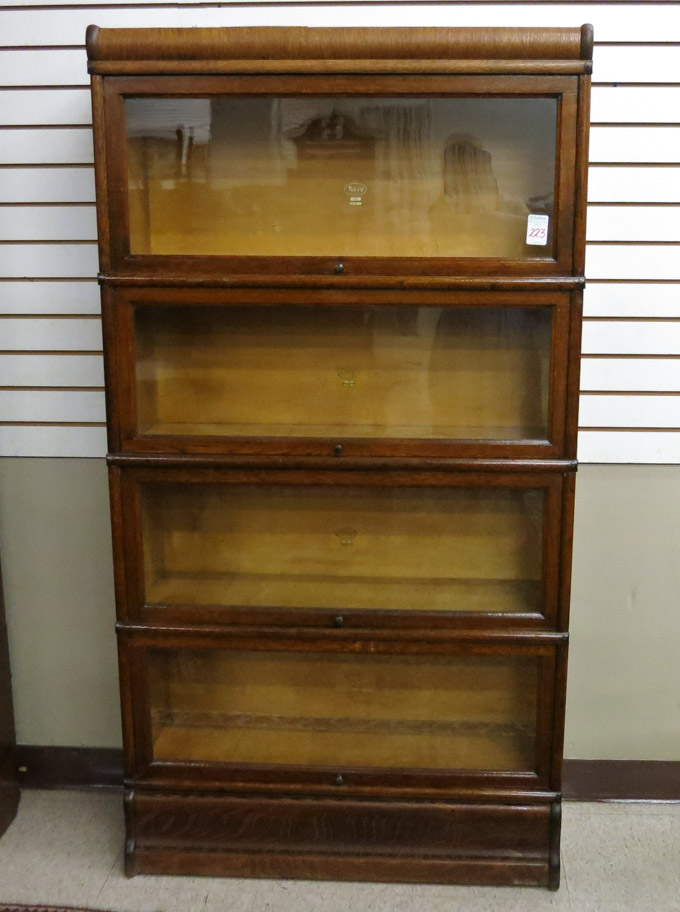 Appraisal: STACKING OAK BOOKCASE The Macey Co Grand Rapids Michigan c