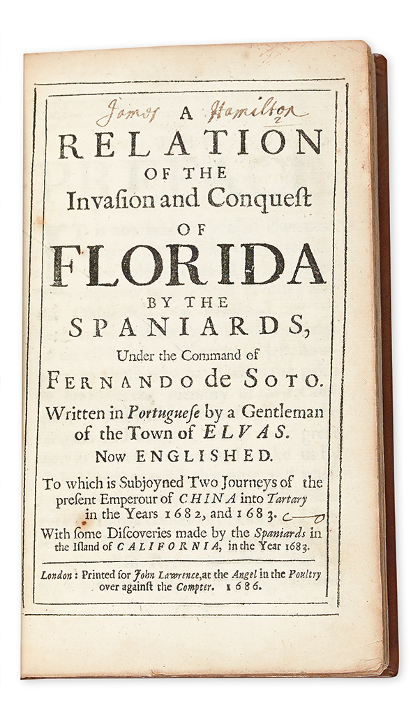 Appraisal: FLORIDA A Relation of the Invasion and Conquest of Florida