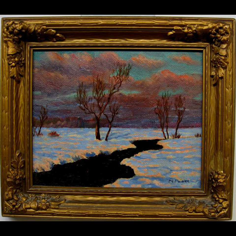 Appraisal: NARCISSE POIRIER - CANADIAN RIVIERE NOIR OIL ON MASONITE TITLED