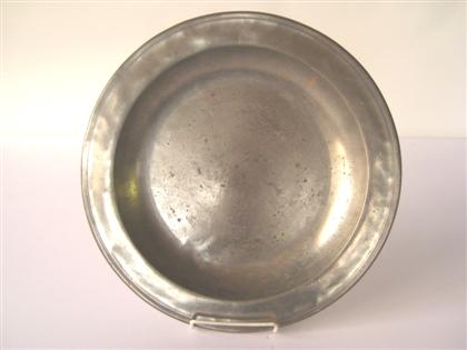 Appraisal: Pewter deep dish edward danforth middletown connecticut - hartford connecticut