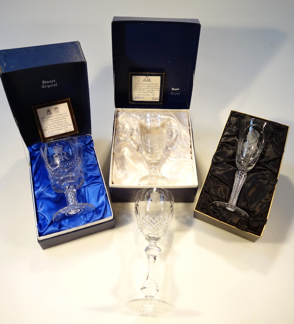 Appraisal: Various Royal Commemorative Stuart Crystal etc to include an th