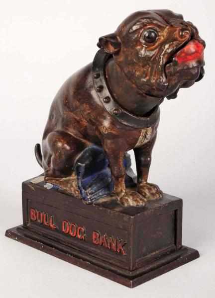 Appraisal: Cast Iron Bull Dog Mechanical Bank Manufactured by J E