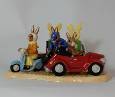 Appraisal: Royal Doulton Bunnykins Tableau figure All Fuelled Up DB limited