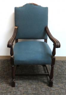 Appraisal: Late th Century Chair Late th Century Chair With worn