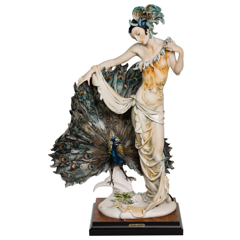 Appraisal: GIUSEPPE ARMANI CERAMIC FIGURINE C Isadora having plaque on base