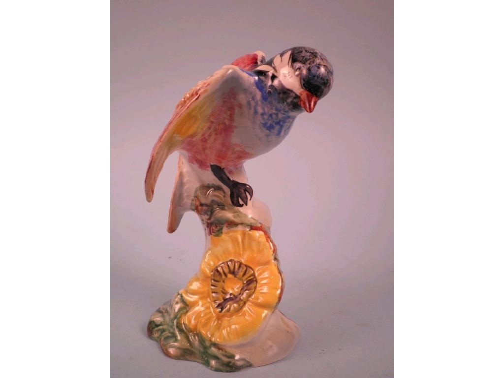 Appraisal: A Beswick pottery figure of a chickadee standing on a