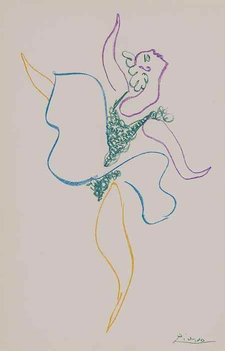 Appraisal: Pablo Picasso - Danseuse b lithograph printed in colours from