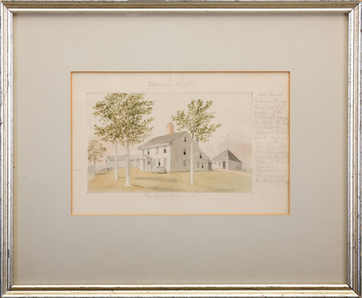 Appraisal: EDWIN WHITEFIELD AMERICAN - EIGHT DRAWINGS OF DANVERS MASSACHUSETTS FROM