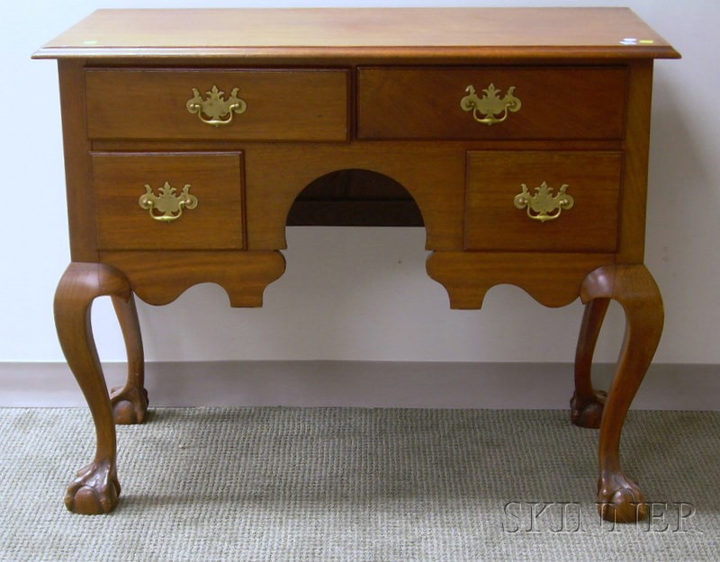 Appraisal: Chippendale-style Carved Mahogany Lowboy