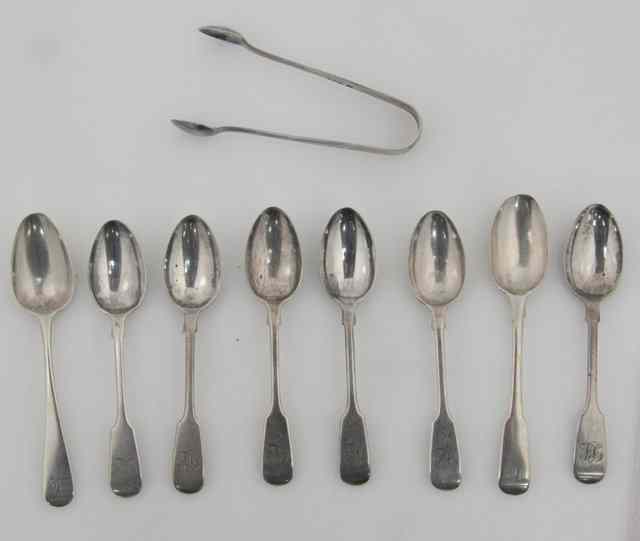 Appraisal: Sundry silver teaspoons