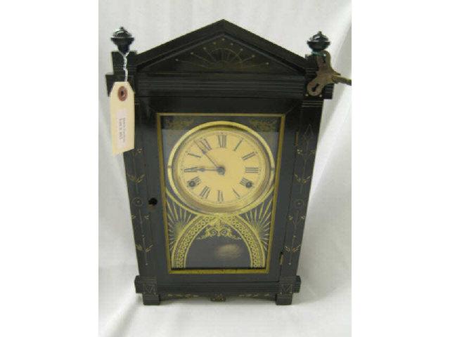 Appraisal: Victorian Mantle Clock ebonized case Working