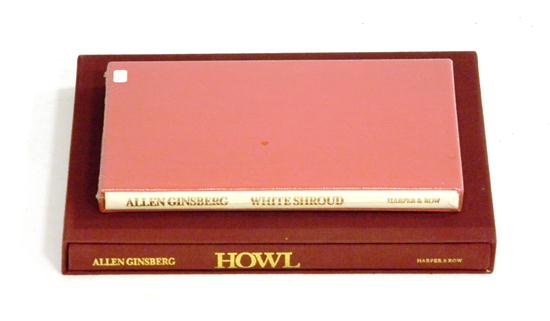 Appraisal: BOOKS two pieces Ginsberg Allen ''Howl Original Deaft Facsimile ''