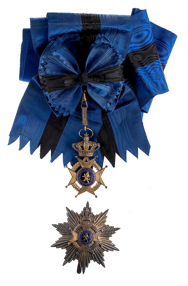 Appraisal: Belgium order of Leopold II Grand cross set Belgium order