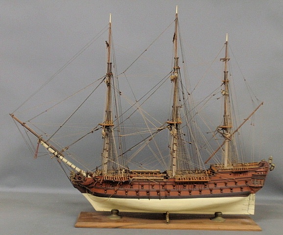 Appraisal: - Model of an th c Dutch ship of The