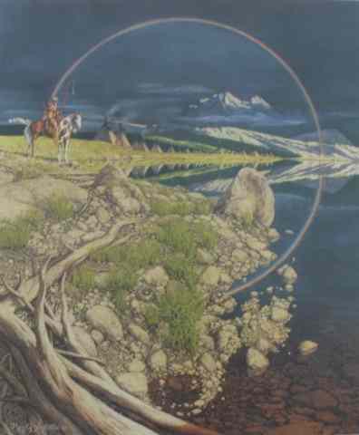 Appraisal: BEVERLY BEV DOOLITTLE COLOR LITHOGRAPH California b titled ''The Sentinel''