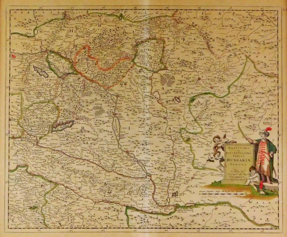 Appraisal: MAP Hungaria Tabula by Pierre Du Val - map of