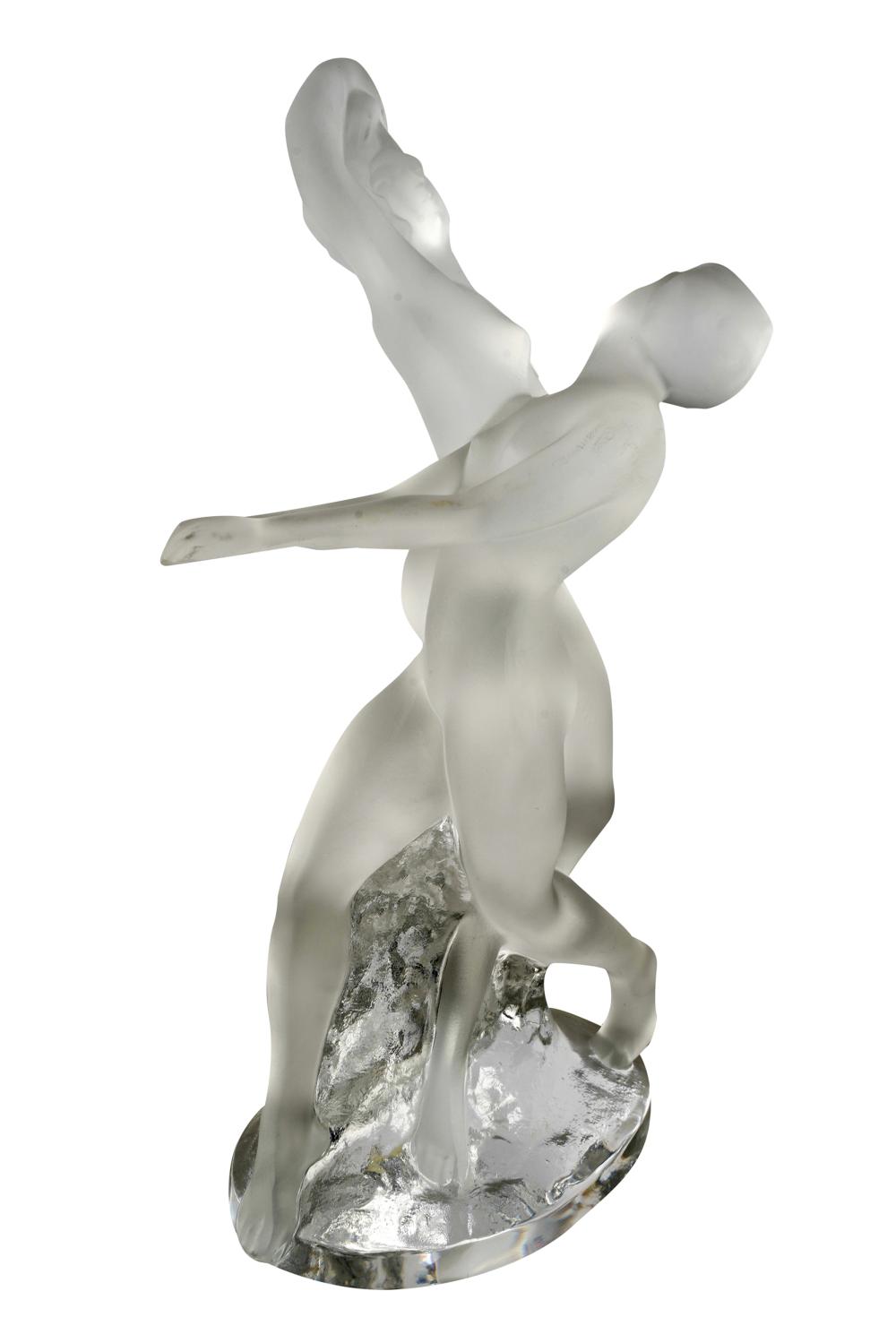 Appraisal: LALIQUE DANCING GROUPsigned Lalique underside inches high Condition