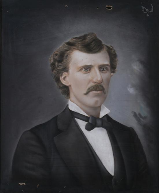 Appraisal: AMERICAN SCHOOL th th Century PORTRAIT OF JOHN WILKES BOOTH